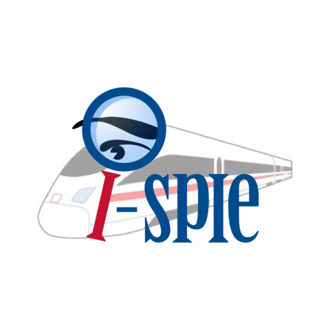 I-SPIE logo over a bullet train