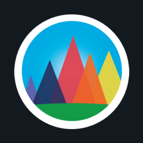 ULMS icon showing multicolored mountains