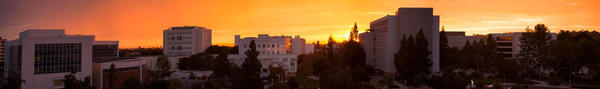 Sunset over the CSUF campus